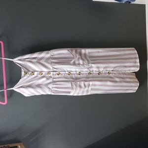 Light purple striped dress